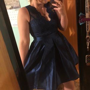 Navy Blue Semi Formal Dress! $45 OBO size medium